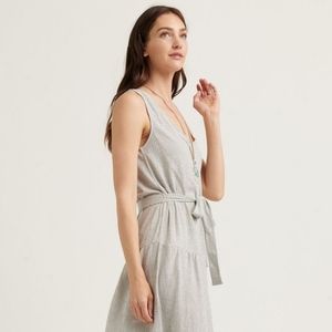 Lucky Brand Eliza Stripe Belted Maxi Dress Sz Small‎